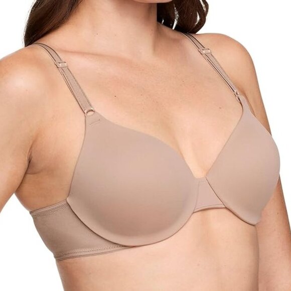 Warner's This Is Not A Bra Cushioned Underwire T-Shirt Bra 32D Nude 01593 NWT - Picture 1 of 10
